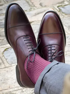 Handmade Men Brown Lace Up Leather Business Shoe, Party Wear Shoe, Office Shoe