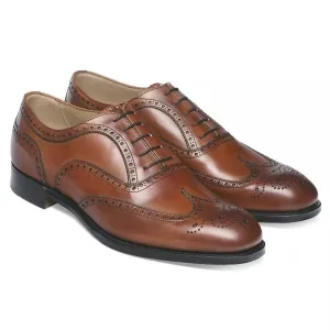 Handmade Men Brown Leather Wing Tip Dress Lace Up Shoe, Brogue Shoe, Office Shoe