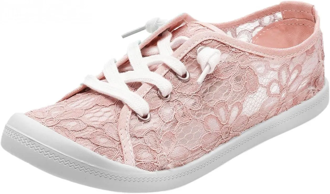 Hbeylia Canvas Shoes For Women Fashion Casual Plaid Lace Up Low Top Play Sneakers Lightweight Low Heels Slip On Flats Loafers Walking Shoes For Girls Running Outdoor Sports Driving