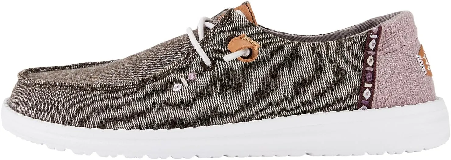 Hey Dude Women's Wendy Chambray Lace-Up Loafer