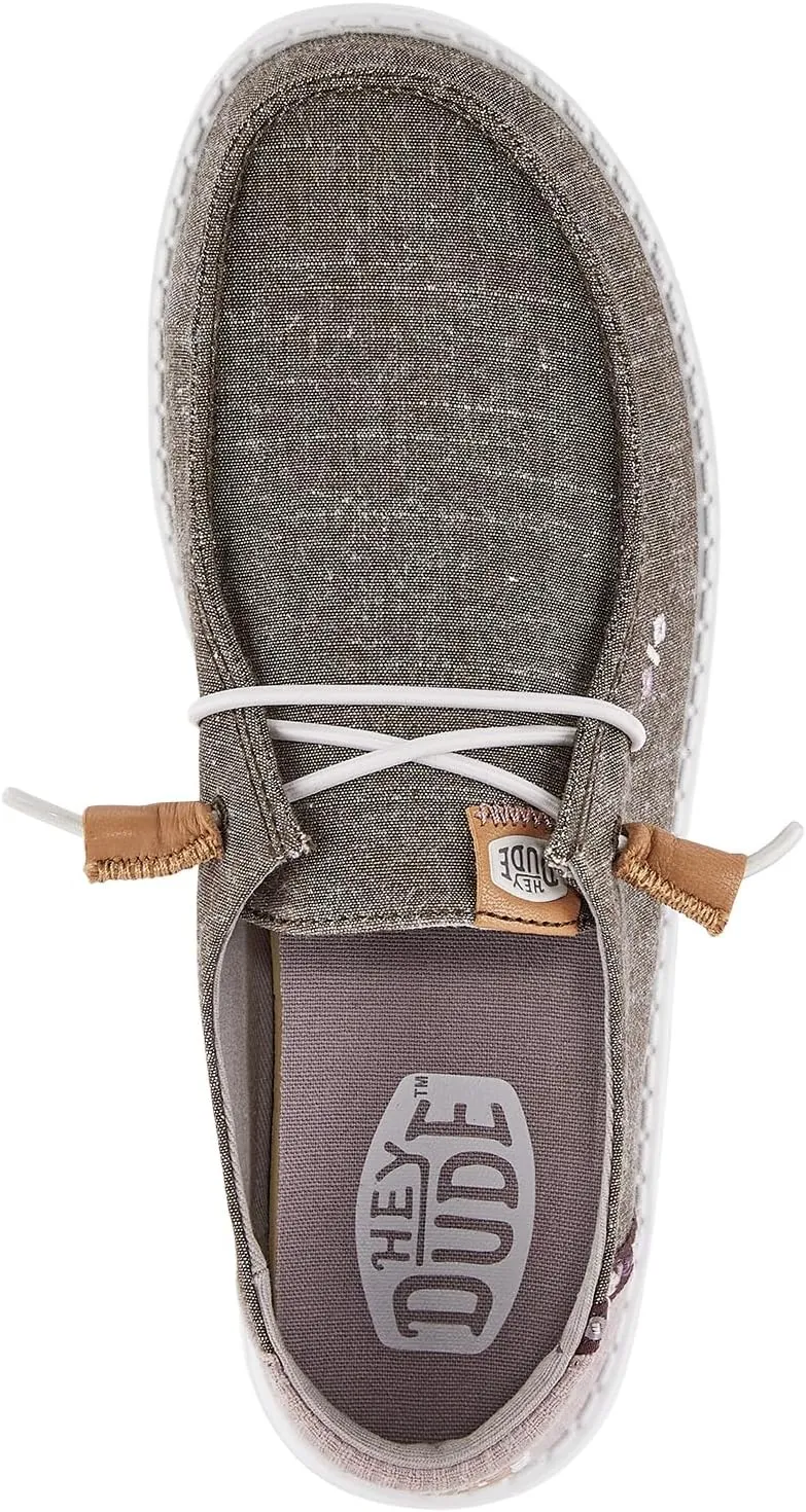 Hey Dude Women's Wendy Chambray Lace-Up Loafer