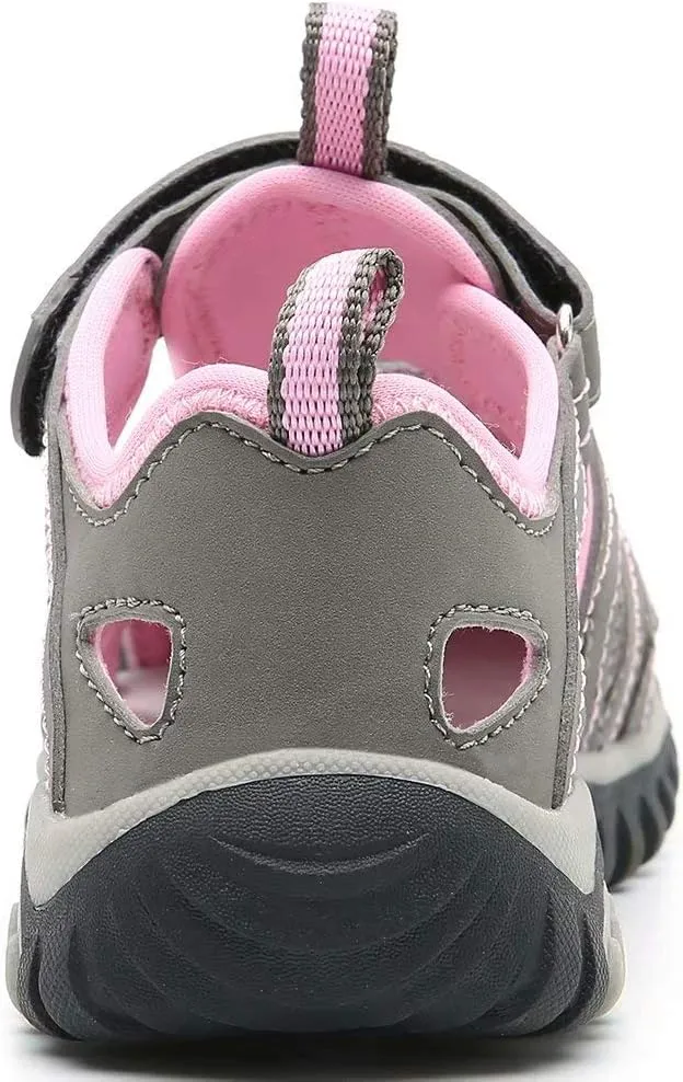 HOBIBEAR Boys Girls Sport Water Sandals Closed-Toe Outdoor(Toddler/Little Kid/Big Kid)