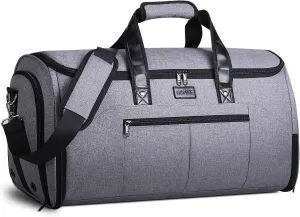 HOMIEE Convertible Garment Bag with Shoulder Strap, Carry on Garment Duffel Bag for Men Women - 2 in 1 Hanging Suitcase Suit Travel Bags