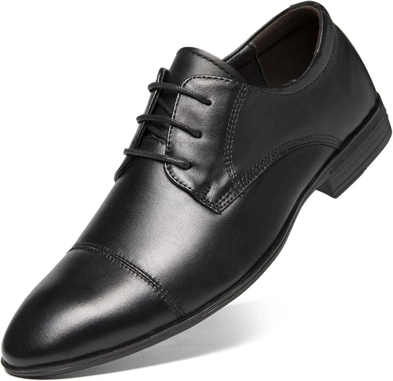 HOOENG Dress Oxford Formal Shoes for Men Lace Up Crocodile Print Derby Shoes Round Cap Toe Leather Slip Resistant Block Heel Low Top Anti-Slip Wedding (Size : 12, 颜色 : Crocodile Print)