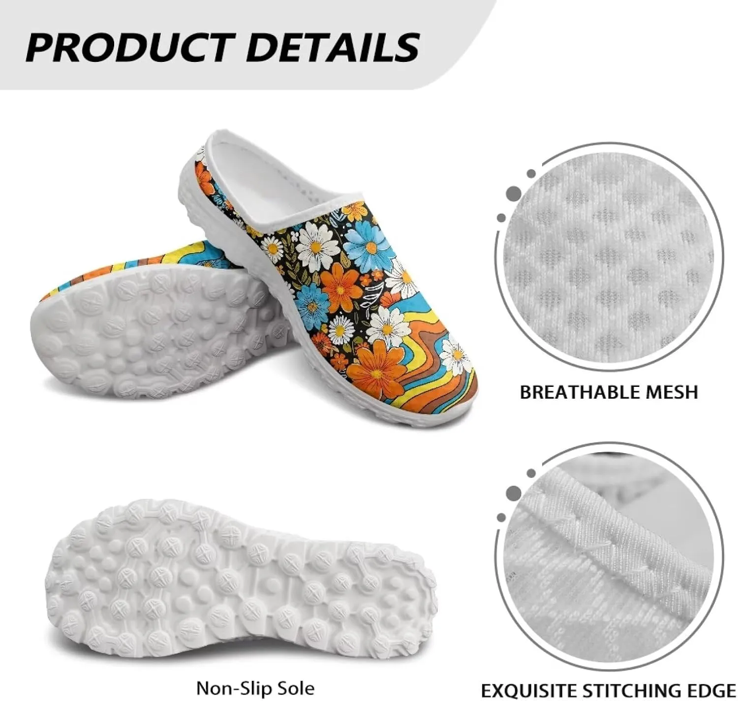 Howilath Women's Sport Mules Tennis Shoes Slip on Garden Shoes Loafers Fashion Backless Sneakers for Street Style Outdoor