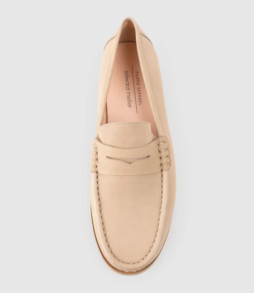 HUGO Penny Loafer in Natural Calf