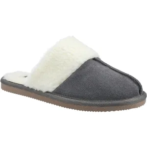 Hush Puppies Arianna Chaussons En Daim Gris Pour Femme