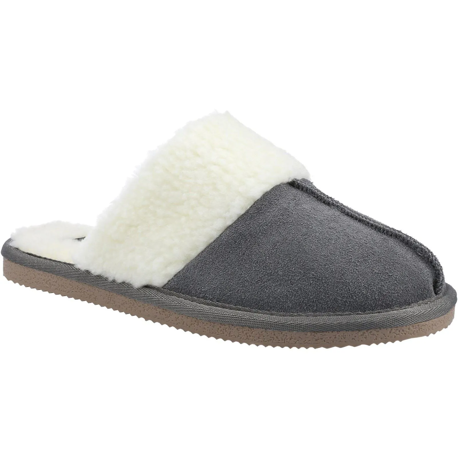 Hush Puppies Arianna Chaussons En Daim Gris Pour Femme