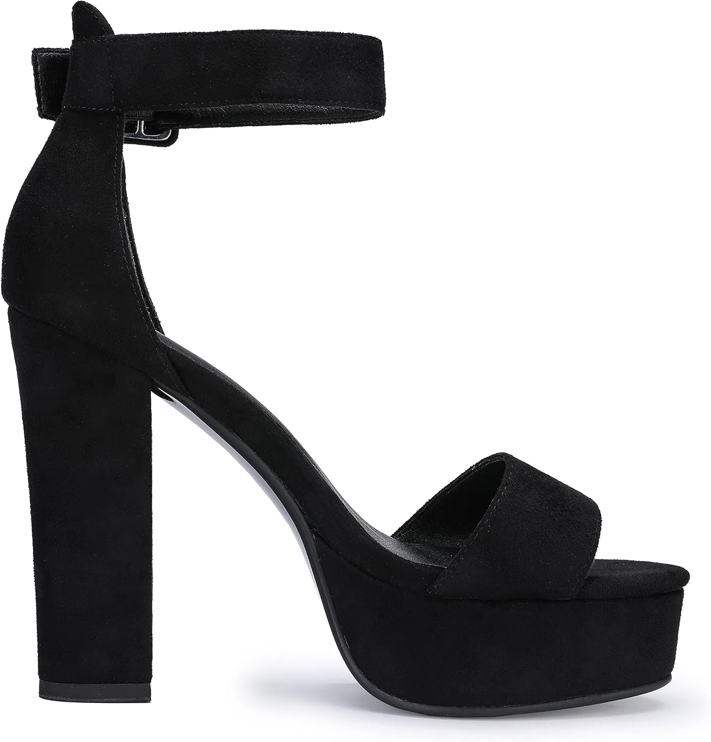 IDIFU Women's Ankle-Strap Heeled Sandal
