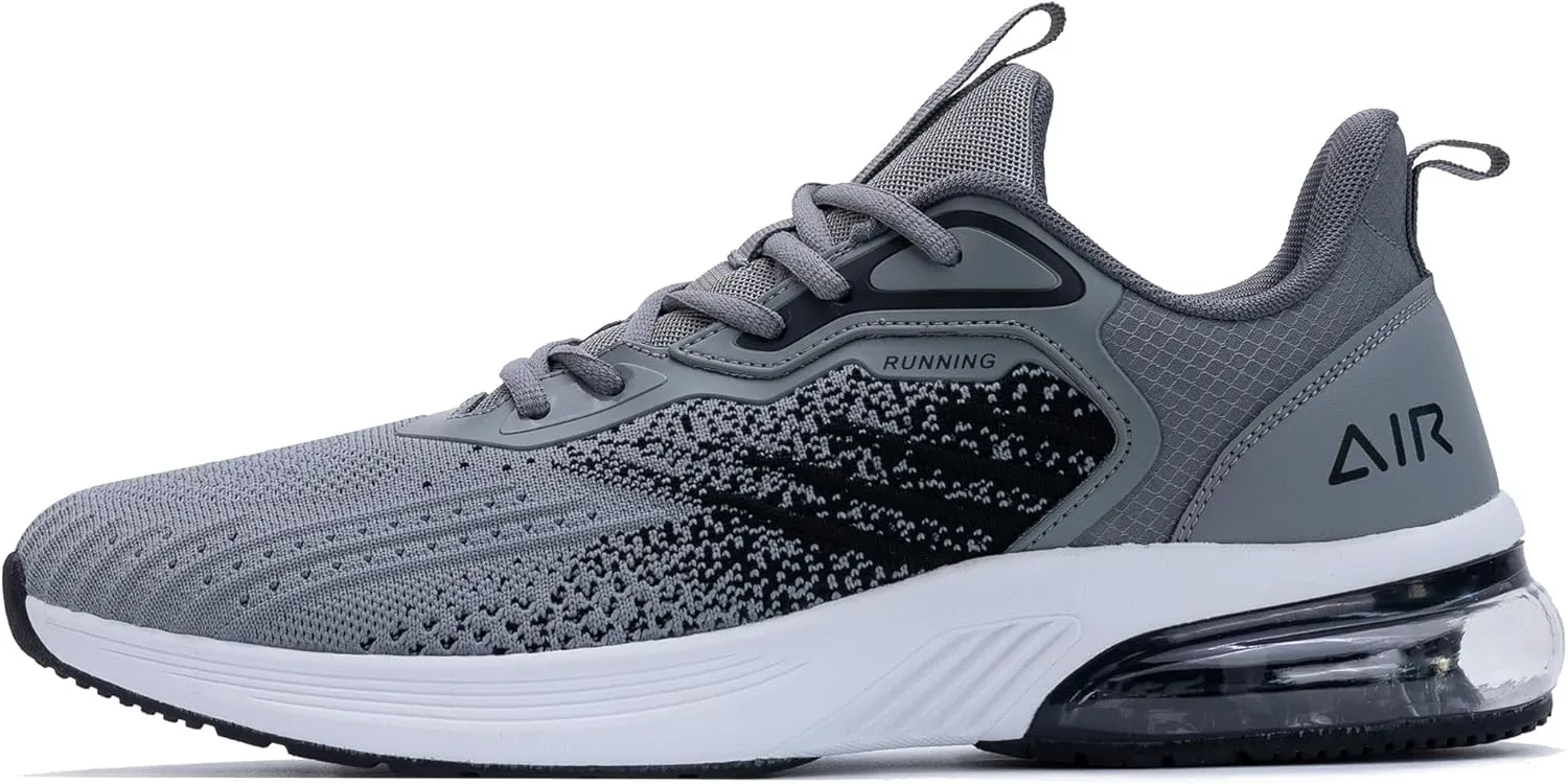 IIV Mens Air Running Shoes Casual Tennis Walking Athletic Gym Fashion Lightweight Slip On Sneakers