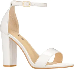 ILLUDE Women’s Open Toe Ankle Strap Chunky Block High Heel - Formal, Wedding, Party Classic Heeled Sandals - Ruby