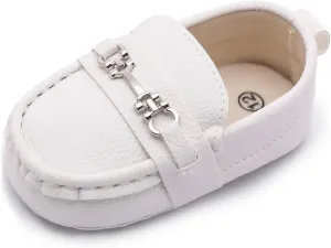 Infant Baby Boys Loafers Soft Sole PU Leather Toddler Moccasins Girls First Walking Crib Dress Shoes