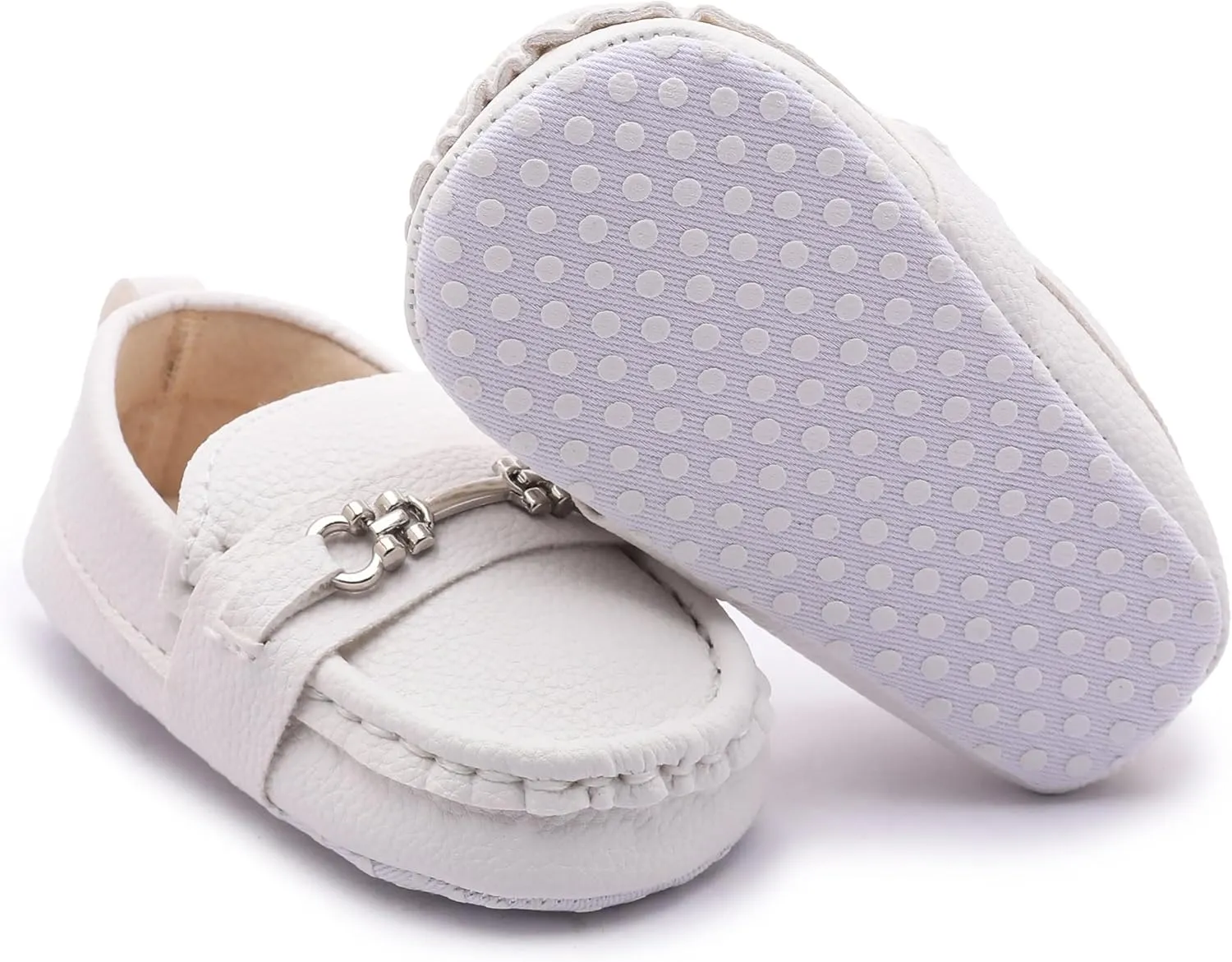 Infant Baby Boys Loafers Soft Sole PU Leather Toddler Moccasins Girls First Walking Crib Dress Shoes