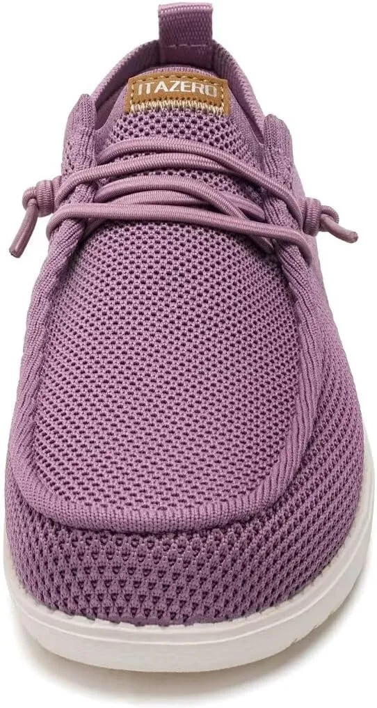 ITAZERO Wide Shoes for Women,Wide Walking Shoes for Women Slip On Loafer with Arch Support,Diabetic Women's Shoes Wide Width