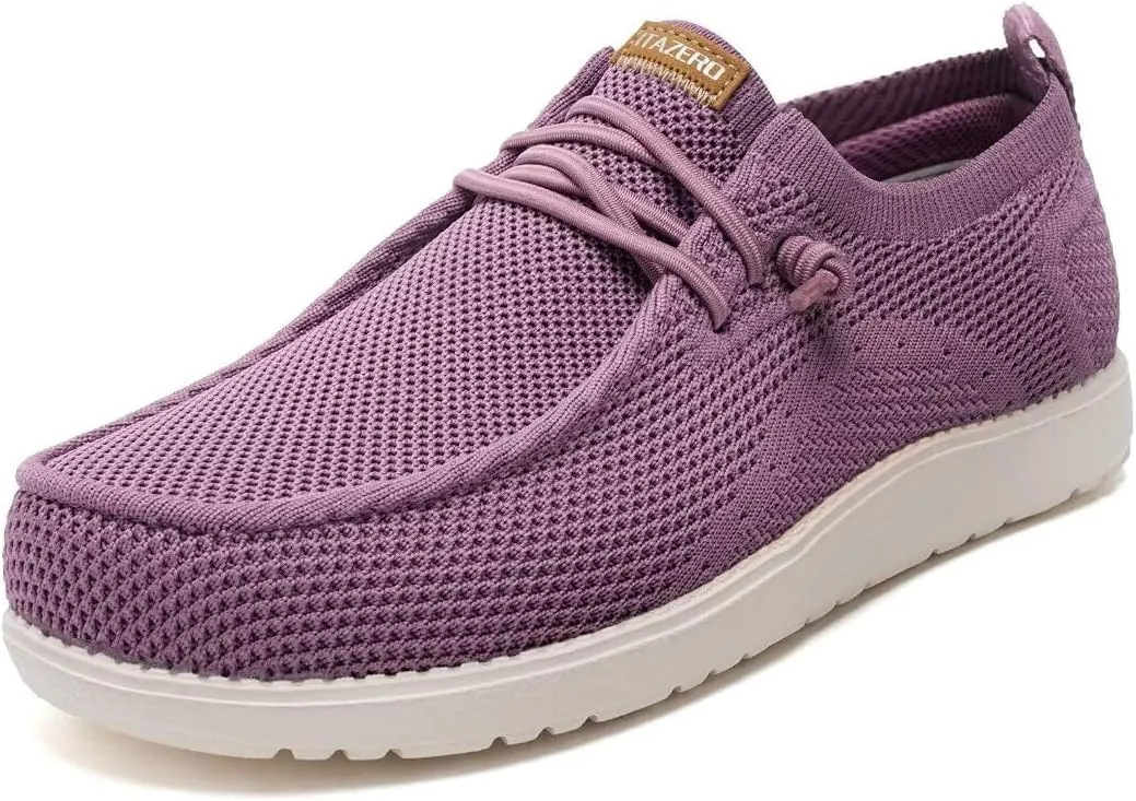 ITAZERO Wide Shoes for Women,Wide Walking Shoes for Women Slip On Loafer with Arch Support,Diabetic Women's Shoes Wide Width