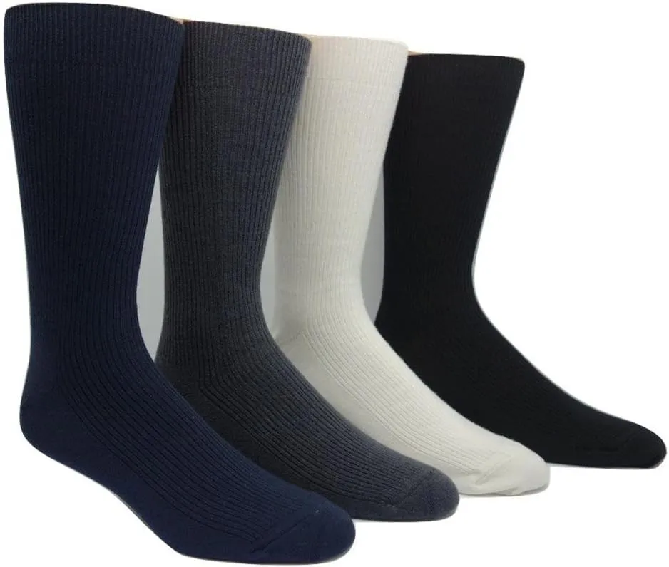J.B. Field's Men's Cashmere Ribbed Dress Socks (1 Pair)