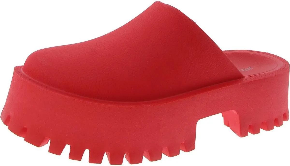 Jeffrey Campbell Womens Slip On Lugged Sole Clogs