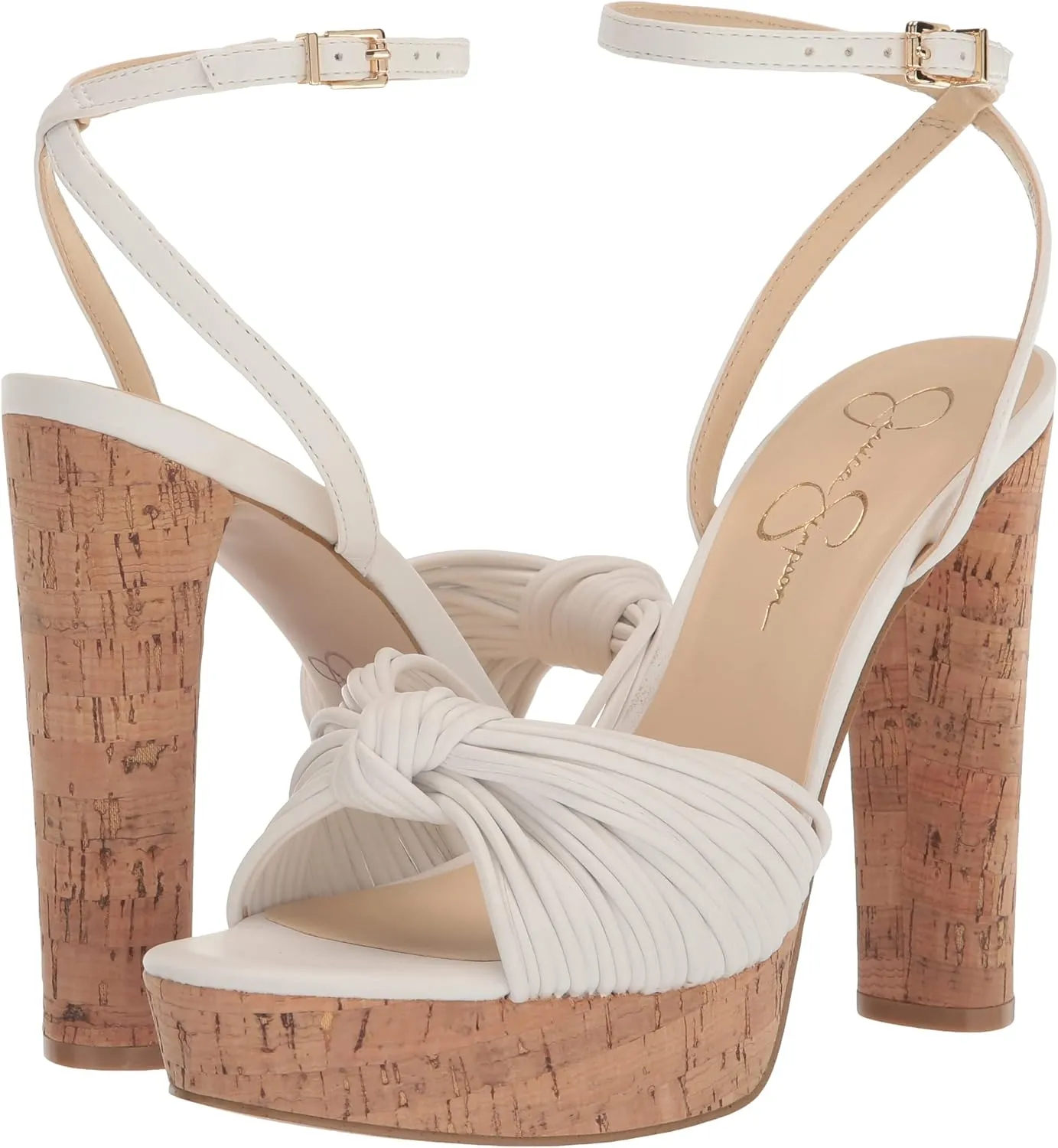 Jessica Simpson Womens Block Heel Ankle Strap
