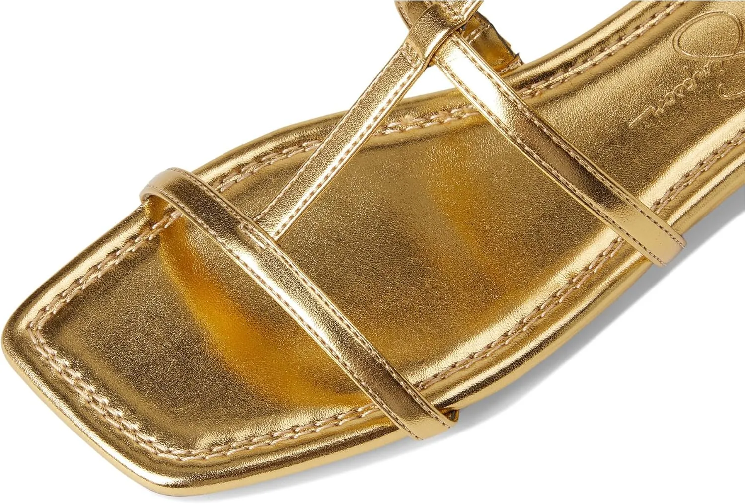 Jessica Simpson Women's Elusta Studded T-Strap Sandals Flat