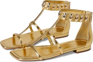 Jessica Simpson Women's Elusta Studded T-Strap Sandals Flat