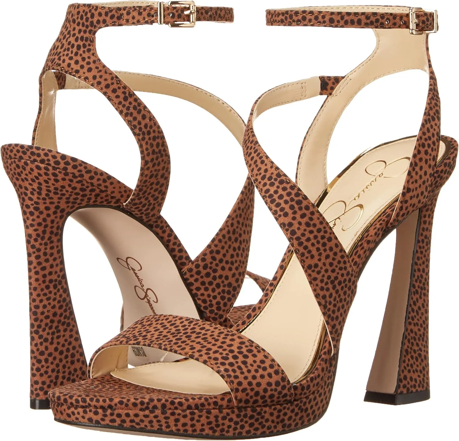Jessica Simpson Womens Friso Buckle Ankle Strap Pumps