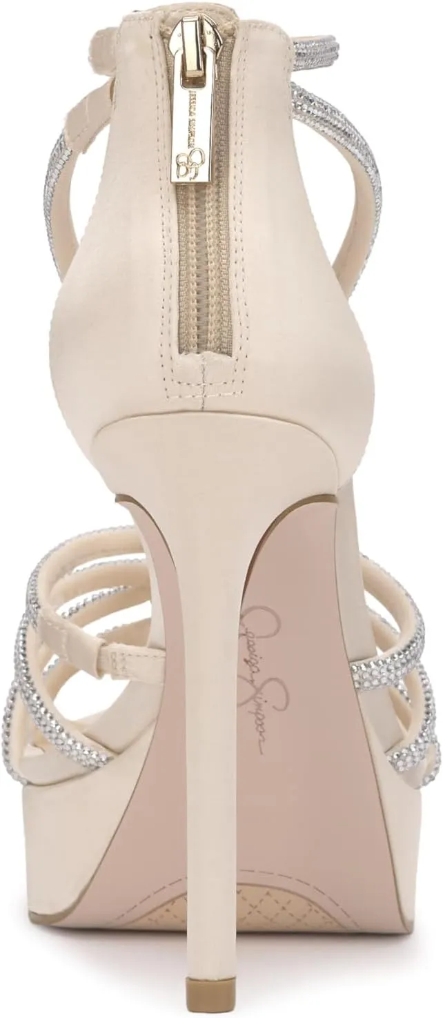 Jessica Simpson Women's Suvrie Ankle Strap Platform Sandal Heeled