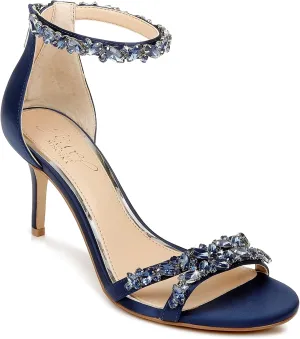 Jewel Badgley Mischka Caroline Embellished Strap Evening Shoe