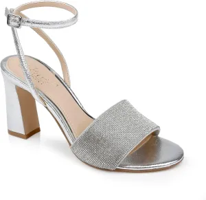 Jewel Badgley Mischka Hattie Block Heel Sandal with Ankle Strap