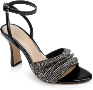 Jewel Badgley Mischka Huntley Crystal Strap Stiletto Heel Sandal