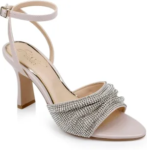 Jewel Badgley Mischka Huntley Crystal Strap Stiletto Heel Sandal