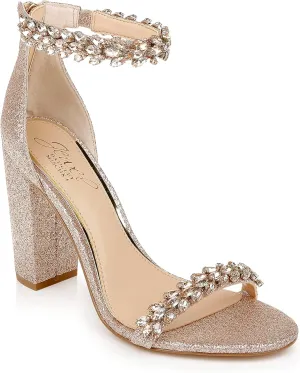 Jewel Badgley Mischka Mayra Ankle Strap Evening Shoe