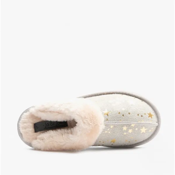 Jo & Joe TIGGI Womens Mule Slippers Light Grey