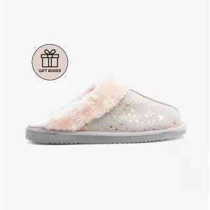 Jo & Joe TIGGI Womens Mule Slippers Light Grey
