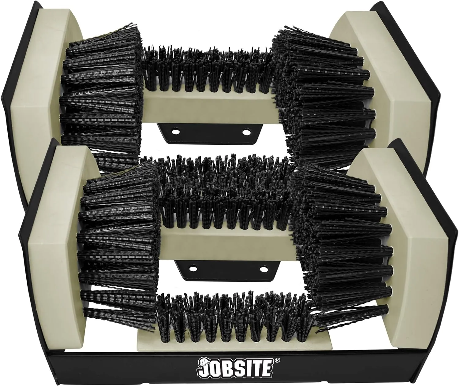 JobSite The Original Boot Scrubber - All Weather Industrial Shoe Cleaner & Scraper Brush - 2 Pack
