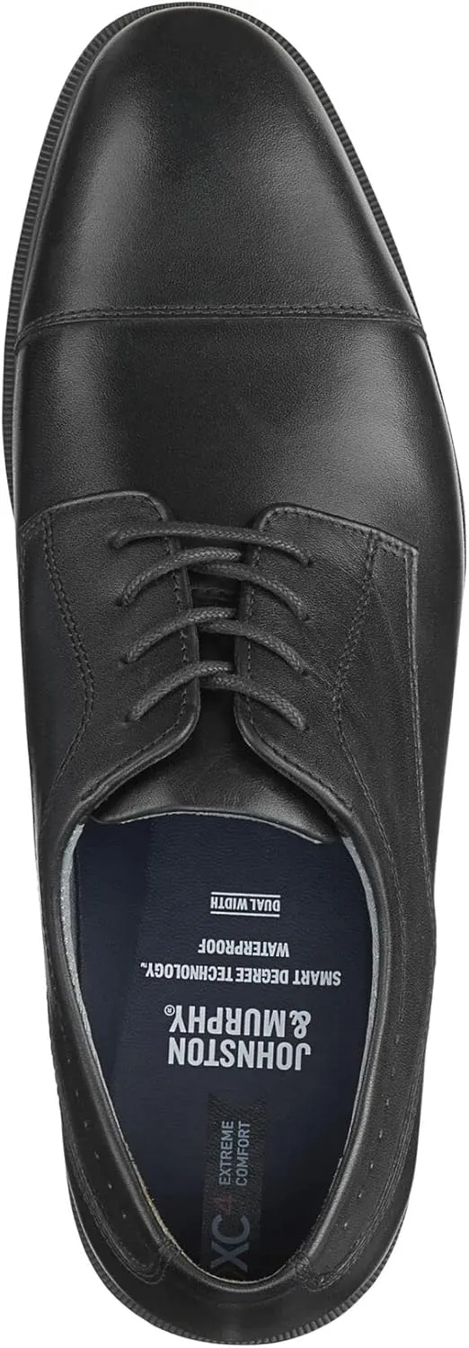 Johnston & Murphy Men’s XC4 Maddox Cap Toe Shoe | Waterproof Construction | Memory Foam Cushioning
