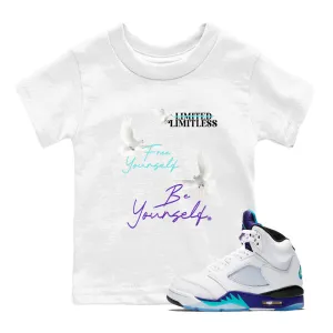 Jordan Yourself Air Yourself Grape SNRT - Kids Free User-friendly Be Tees Sneaker 5 Flexible