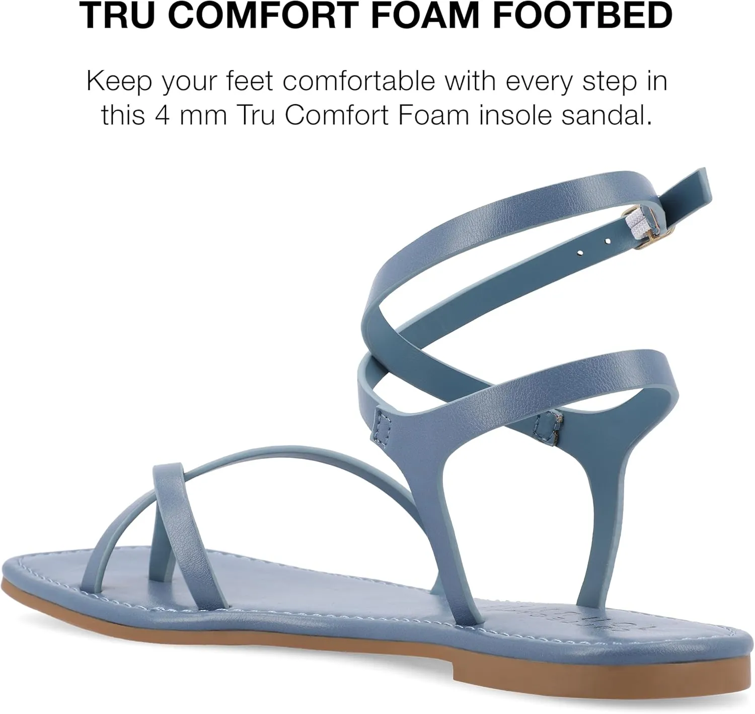 Journee Collection Women's Charra Flat Sandal