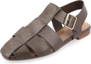 Journee Womens Cailinna Tru Comfort Foam Caged Buckle Square Toe Flats