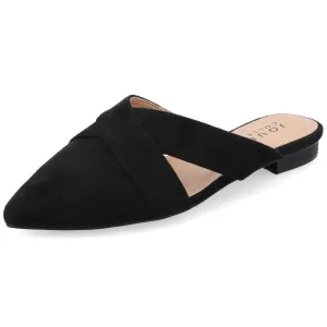 Journee Women's Giada Mule Flats Black, 9