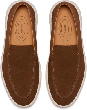 Journey West Men's Comfort Casual Slip-on Suede Leather Loafers Shoes for Men