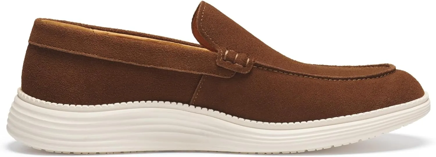 Journey West Men's Comfort Casual Slip-on Suede Leather Loafers Shoes for Men