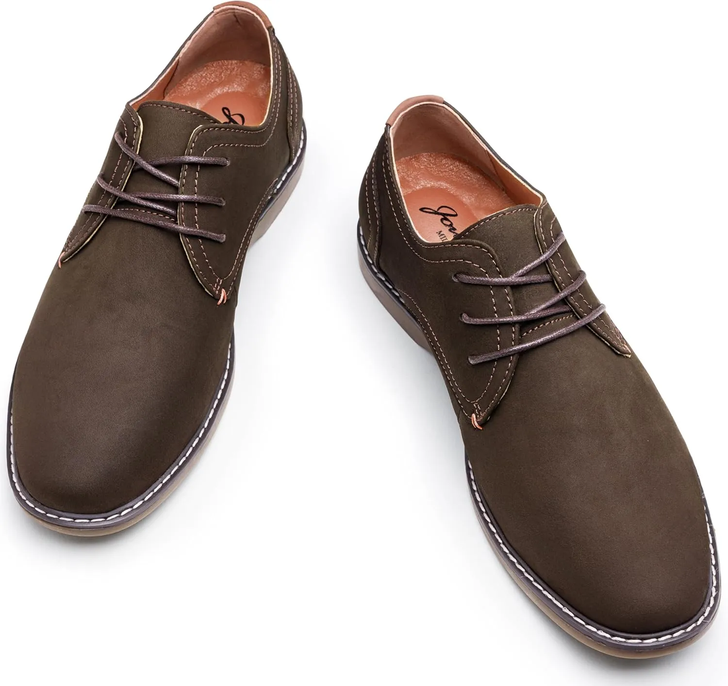 Jousen Men's Casual Dress Shoes Suede Business Classic Dress Shoes for Men