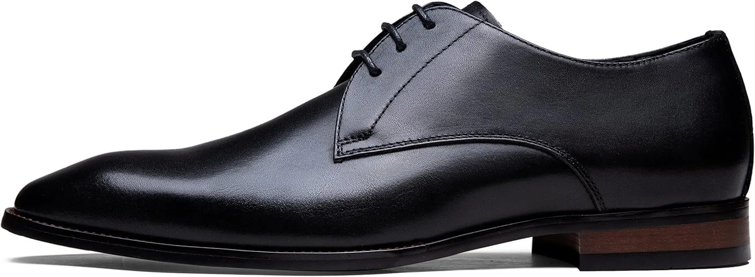 Jousen Men's Dress Shoes Leather Formal Business Oxford Derby Shoes Brogue Wingtip Retro Dress Shoes for Men