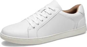 Jousen Men's Sneakers Leather Casual Shoes for Men Business Lace Up Dress Sneaker Mens Shoe
