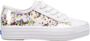 Keds Girl's Triple Up-Glitter Under Glas (Little Big Kid) Sneaker