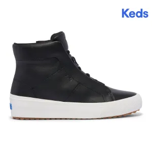 Keds Womens' Remi Mid Zip Leather Black (WH68039)