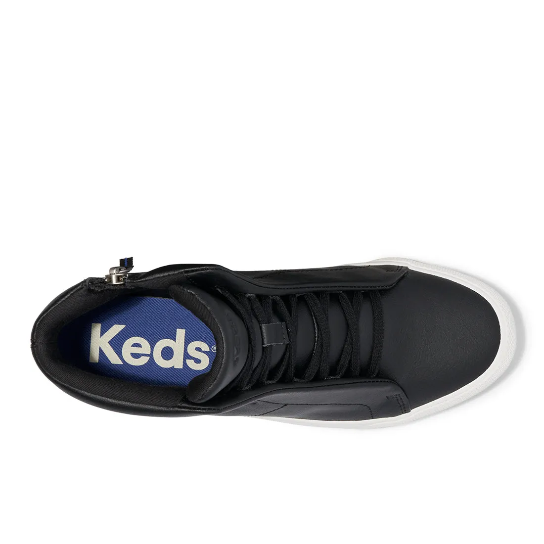 Keds Womens' Remi Mid Zip Leather Black (WH68039)