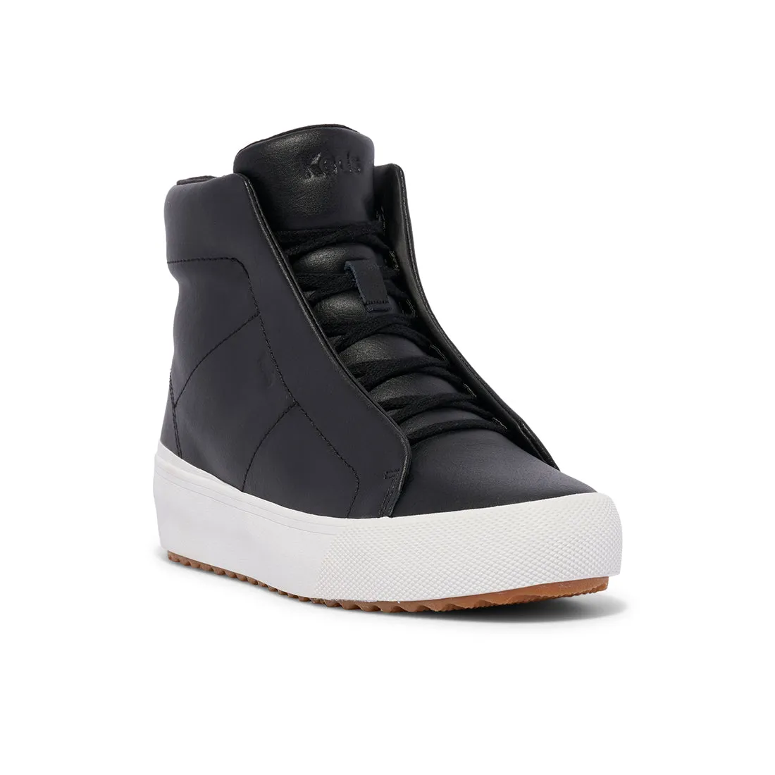 Keds Womens' Remi Mid Zip Leather Black (WH68039)