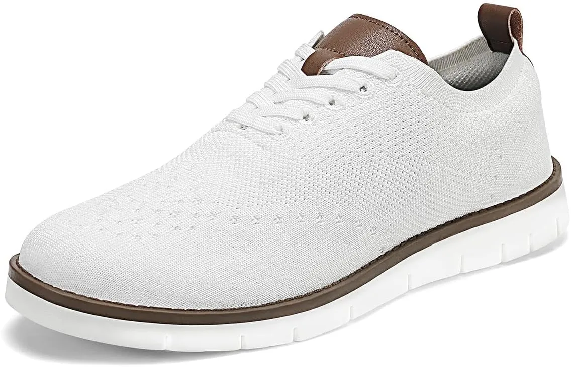 KESCOO Men's Casual Dress Shoes Comfortable Oxfords Fashion Business Footwear Mesh Walking Sneakers