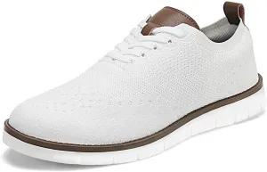 KESCOO Men's Casual Dress Shoes Comfortable Oxfords Fashion Business Footwear Mesh Walking Sneakers